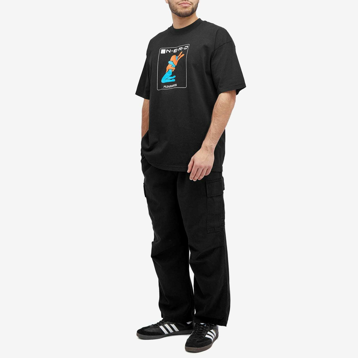 Pleasures Men's x N.E.R.D Provider T-Shirt in Black PLEASURES