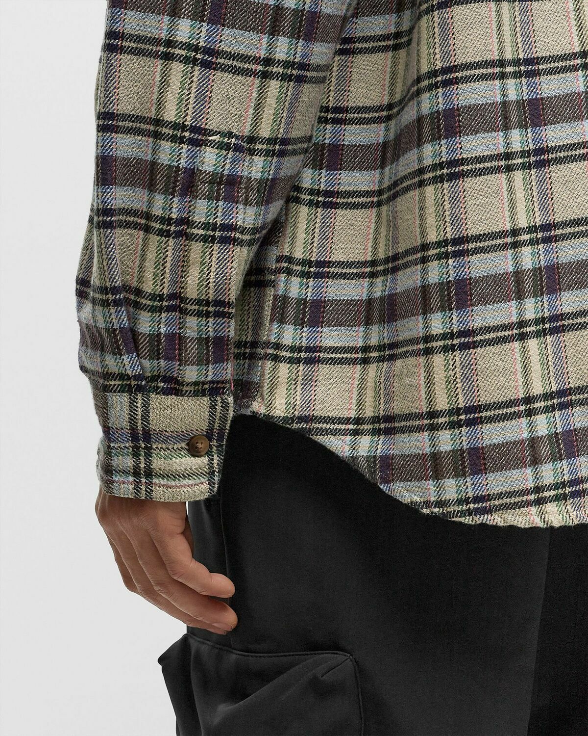 Fucking Awesome Rusty Plaid Flannel Grey/Beige Longsleeves