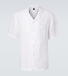 Fedeli Linen bowling shirt