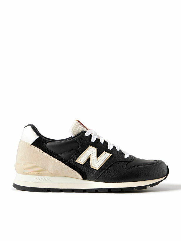 Photo: New Balance - Aimé Leon Dore 996 Suede and Rubber-Trimmed Leather Sneakers - Black