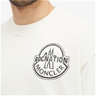 Moncler Men's Genius x Roc Nation Short Sleeve T Shirt in Off White/Cream