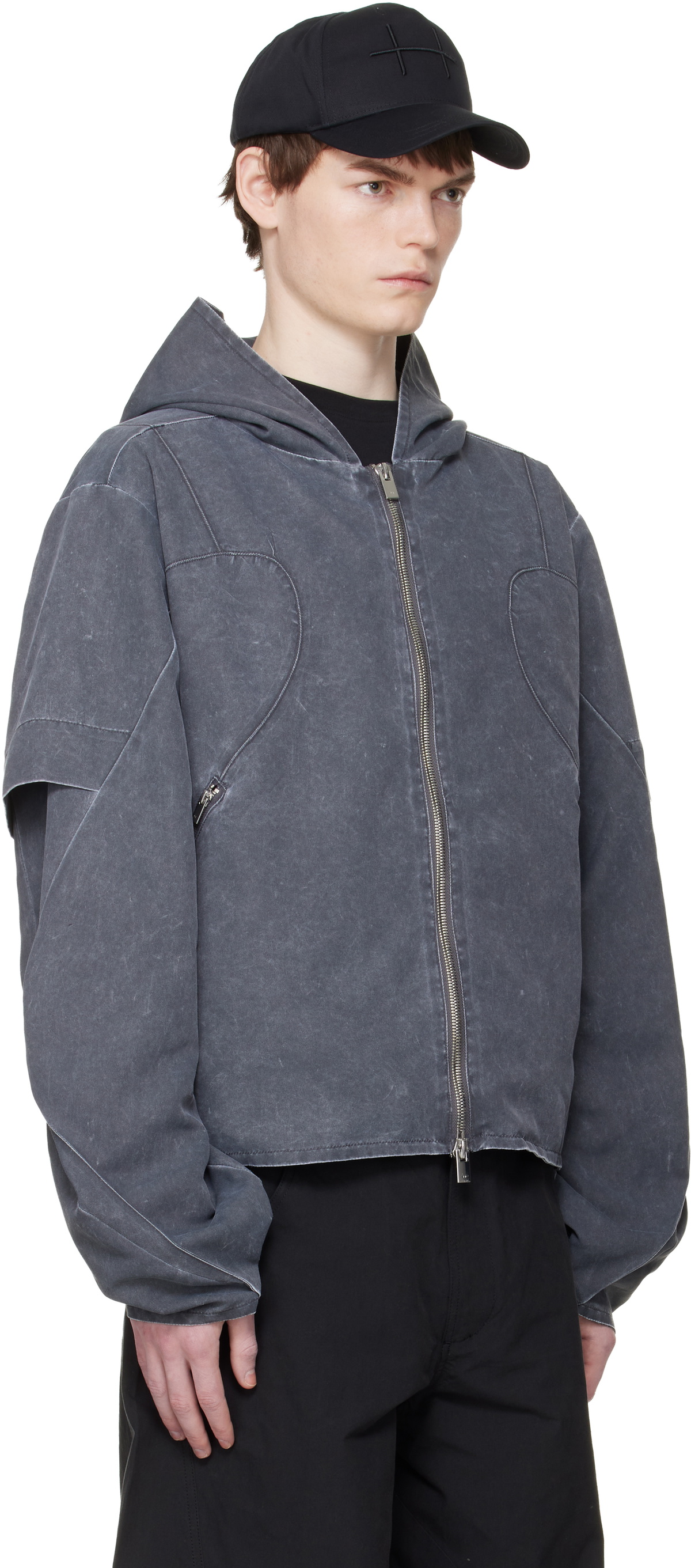 HELIOT EMIL Gray Crinis Jacket