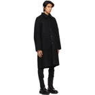 Givenchy Reversible Black and Grey Wool Chain Coat