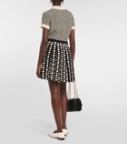 Tory Burch Polka-dot jacquard miniskirt