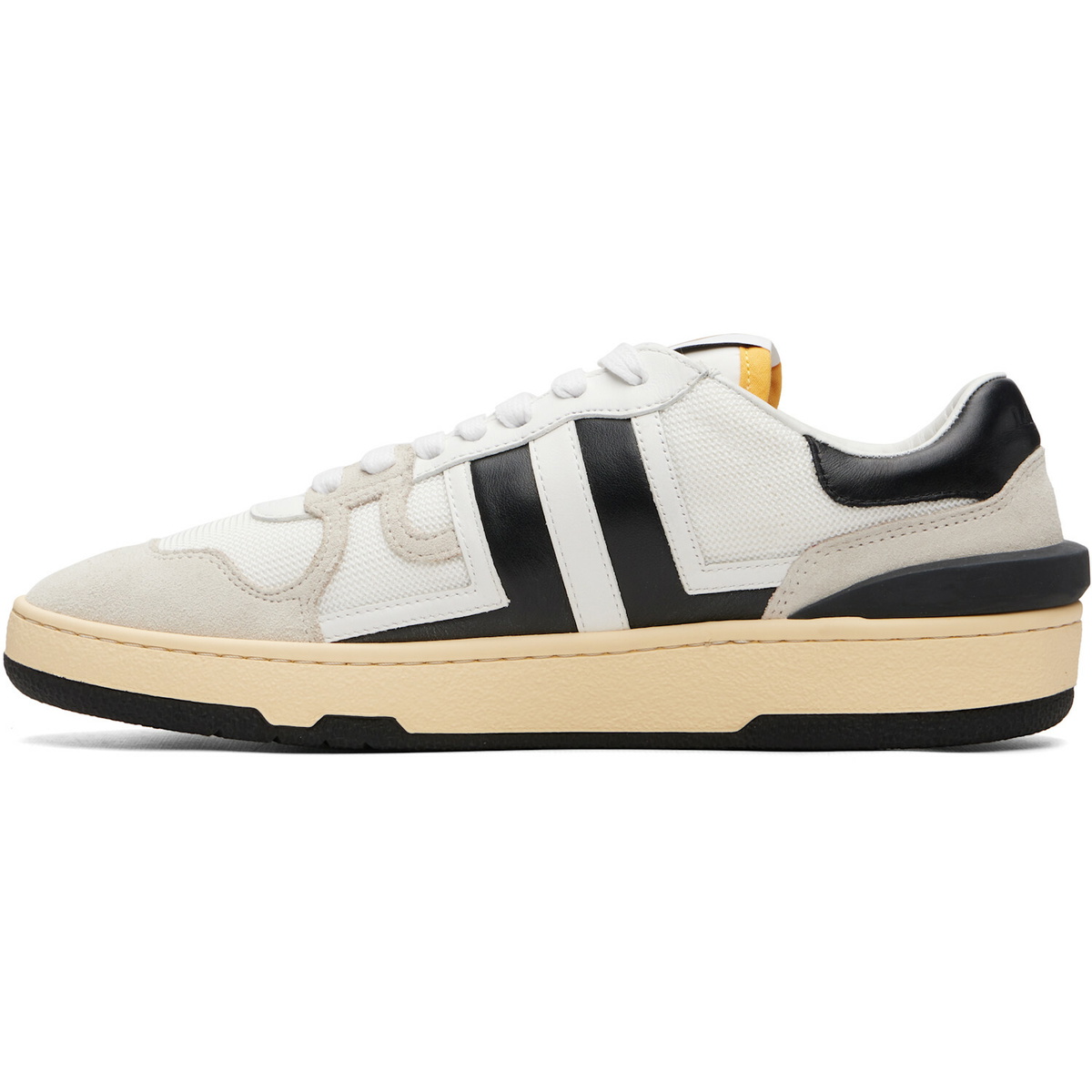 Lanvin White & Black Clay Sneakera