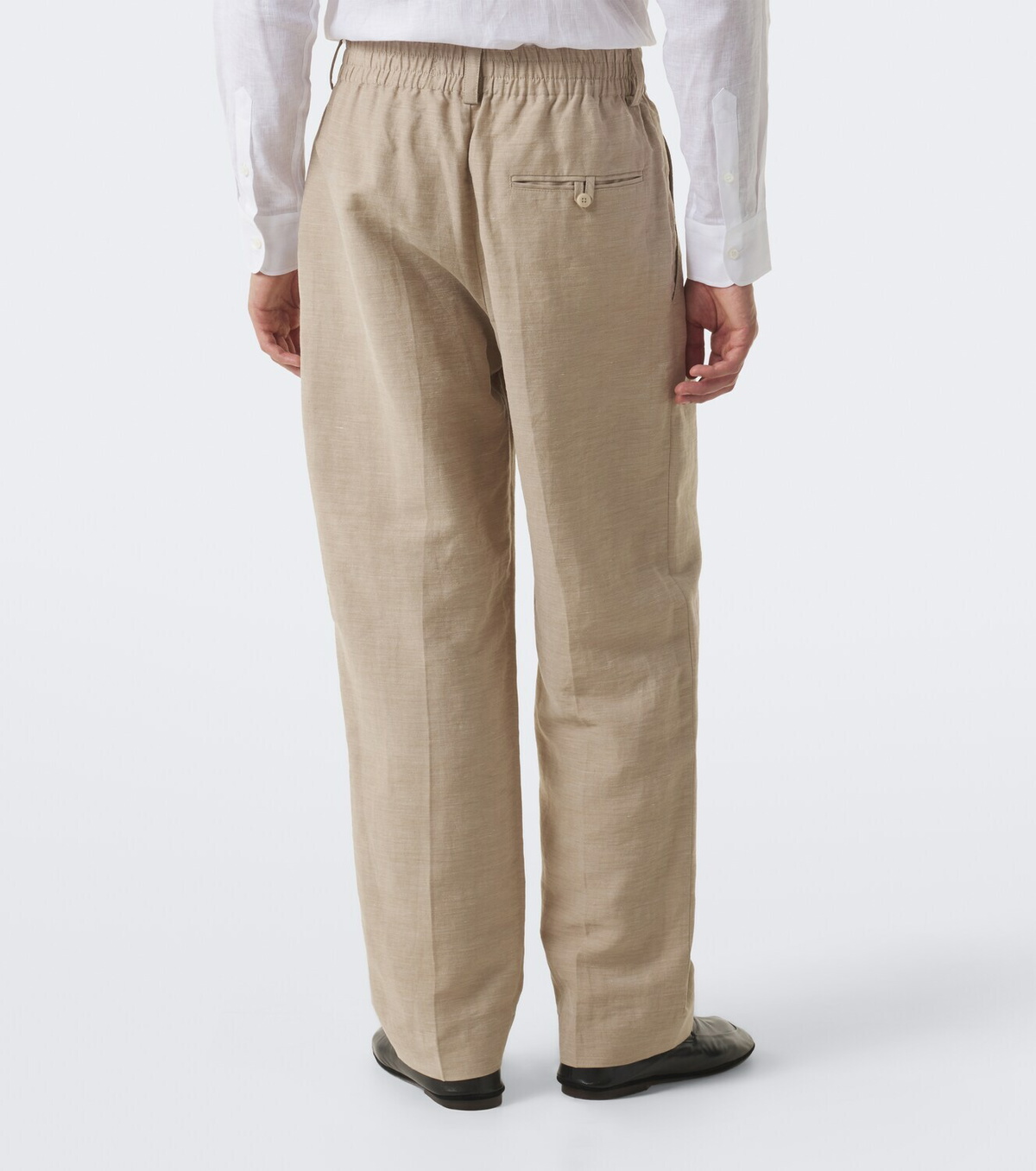 Jacquemus Croisière pleated linen-blend pants