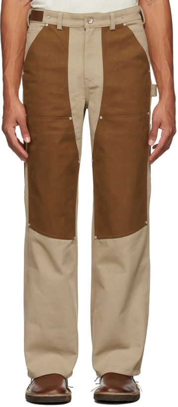 Photo: Andersson Bell Beige Wide Leg Carpenter Trousers