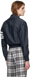 Thom Browne Navy 4-Bar Swim Tech Jacket