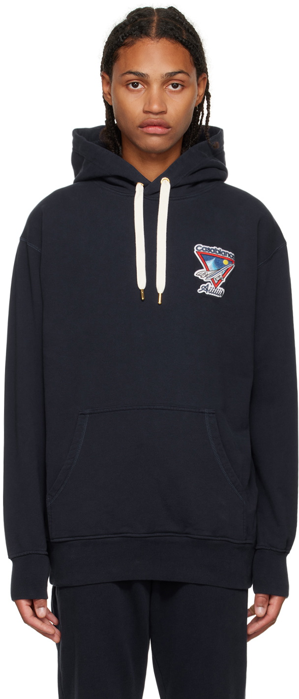 Casablanca Navy Aiiiiir Hoodie Casablanca