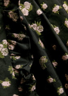 Sister Jane Tea Rose Floral-jacquard Woven Midi Dress Black