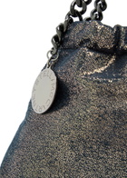 Stella Mccartney Falabella Mini Drawstring Metallic Faux Suede Tote bag - Navy - One Size