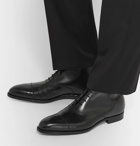 George Cleverley - William Cap-Toe Cotswold Grain Leather Boots - Black