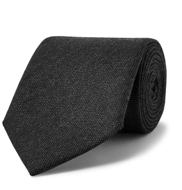 Photo: Bigi - 8.5cm Wool Tie - Gray