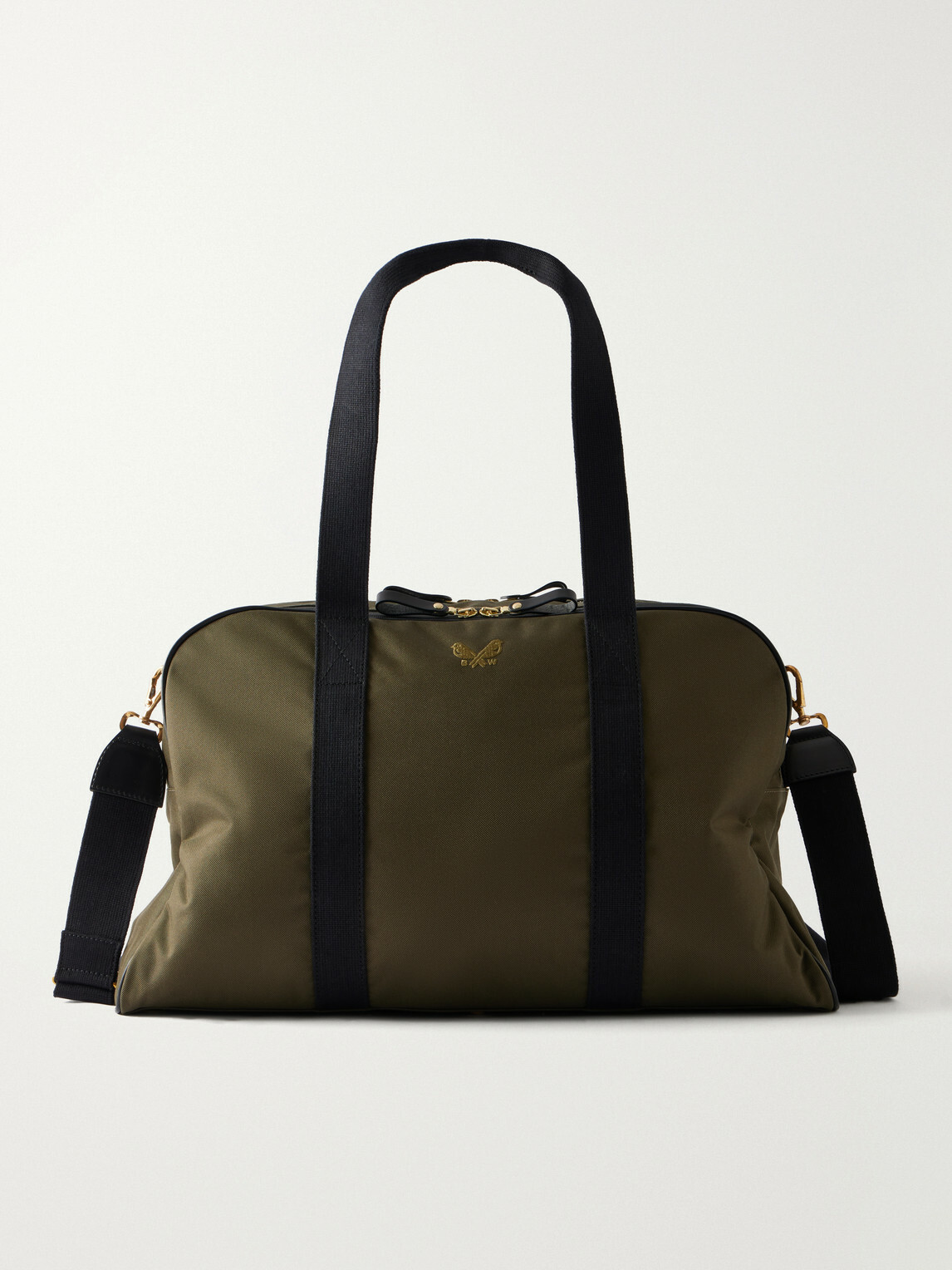 Bennett Winch - Sport Holdall Leather-Trimmed Cotton-Canvas Weekend Bag - Green