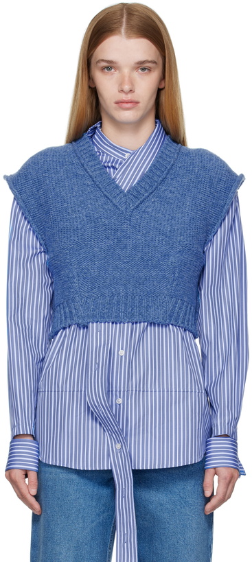 Photo: Meryll Rogge Blue V-Neck Vest