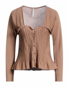 Manila Grace Womens Cardigan Camel