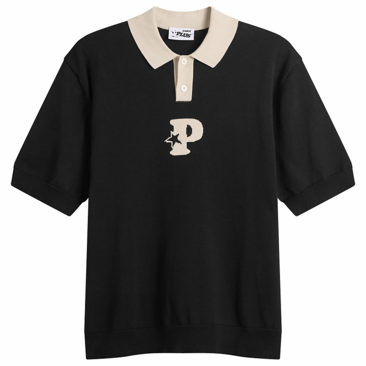 Photo: Pawa Speed Sports Men's P-Knit Polo in Black/White