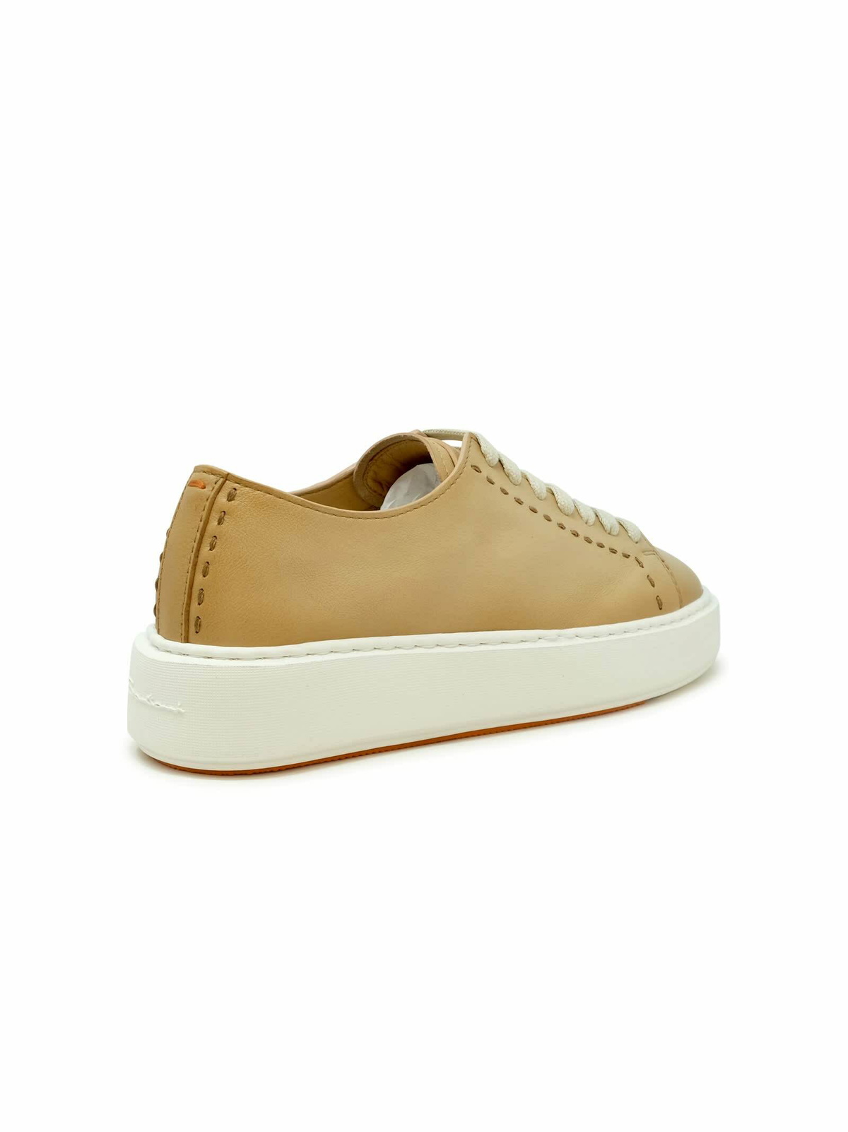 Santoni Brown Leather Sneaker