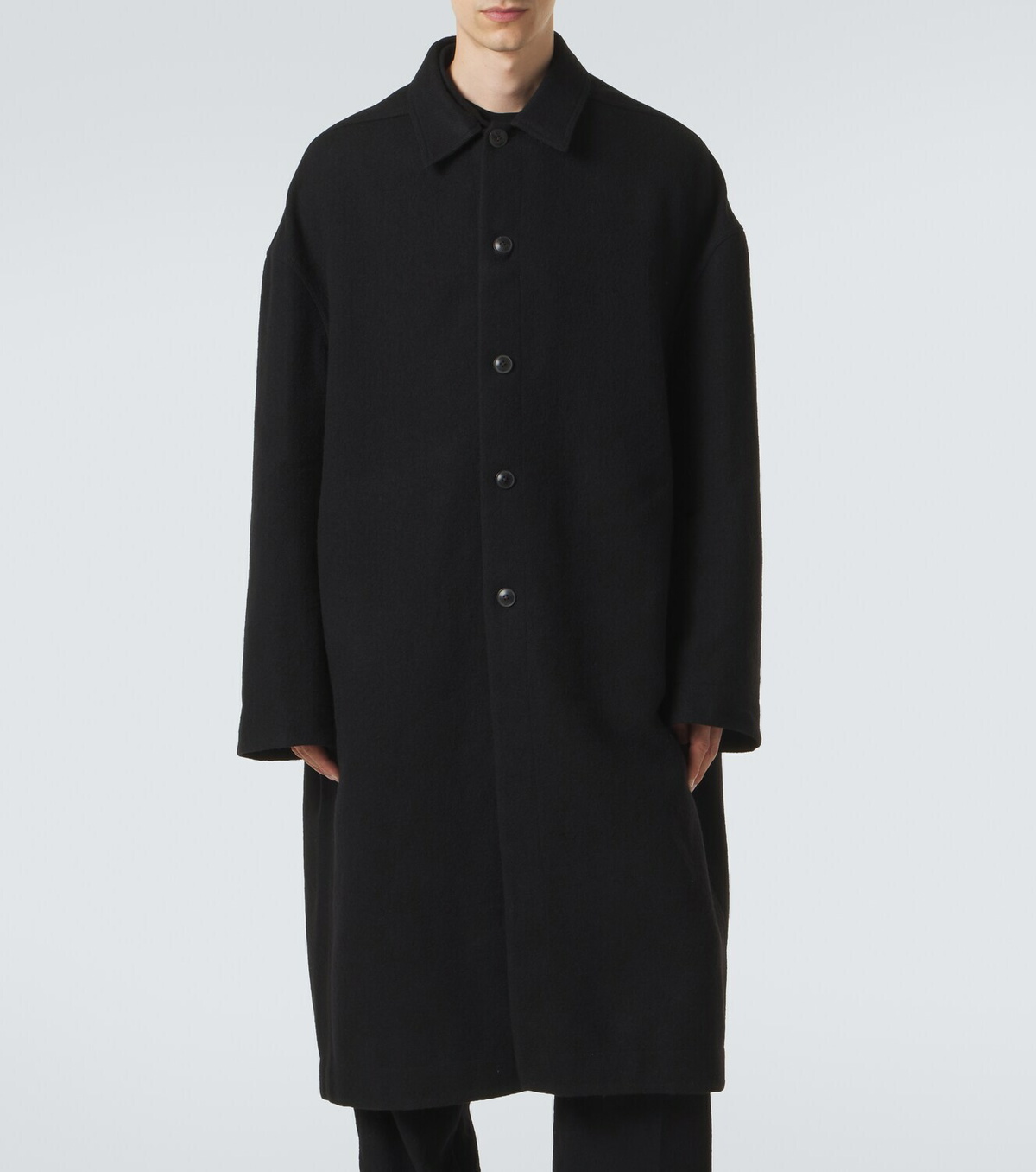 Rick Owens Brad virgin wool coat