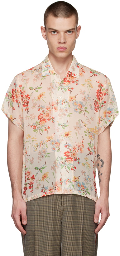 Photo: Bode Pink Flowering Crabapple Shirt