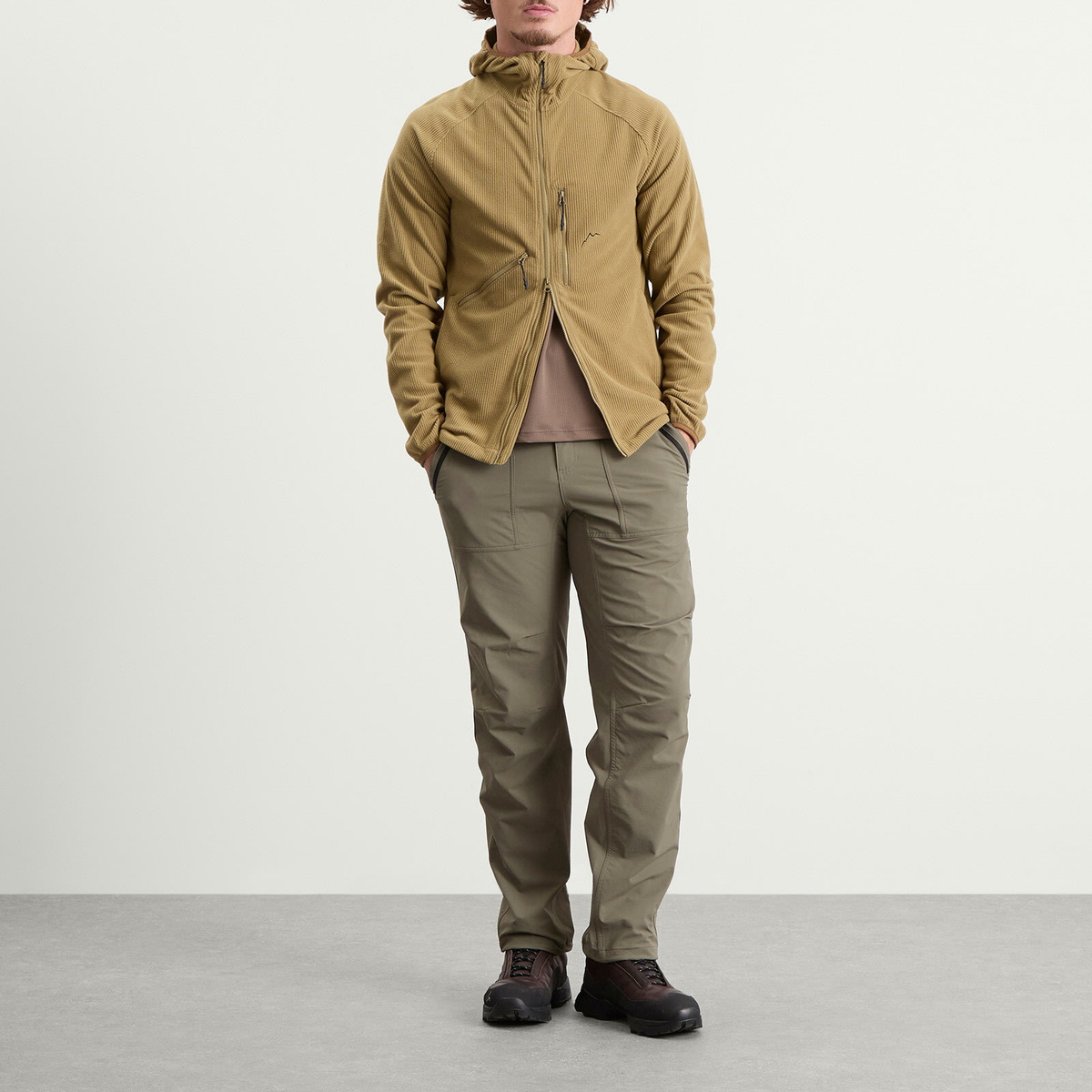 CAYL Men's Thermal Pro Hooded Jacket in Light Olive
