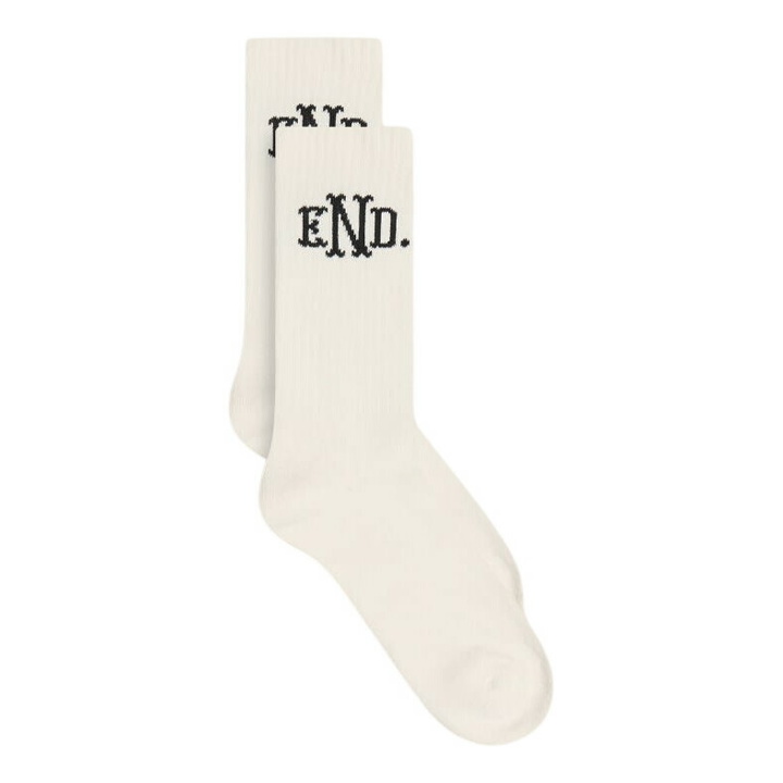 Photo: END. Monogram Sock in Off White
