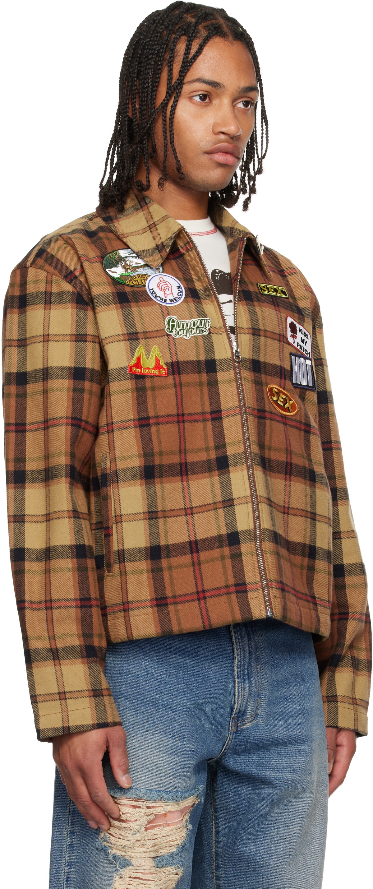 Carne Bollente Orange Kiss My Patch Jacket