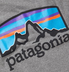 Patagonia - Fitz Roy Horizons Logo Responsibili-Tee Printed Cotton-Blend Jersey T-Shirt - Gray