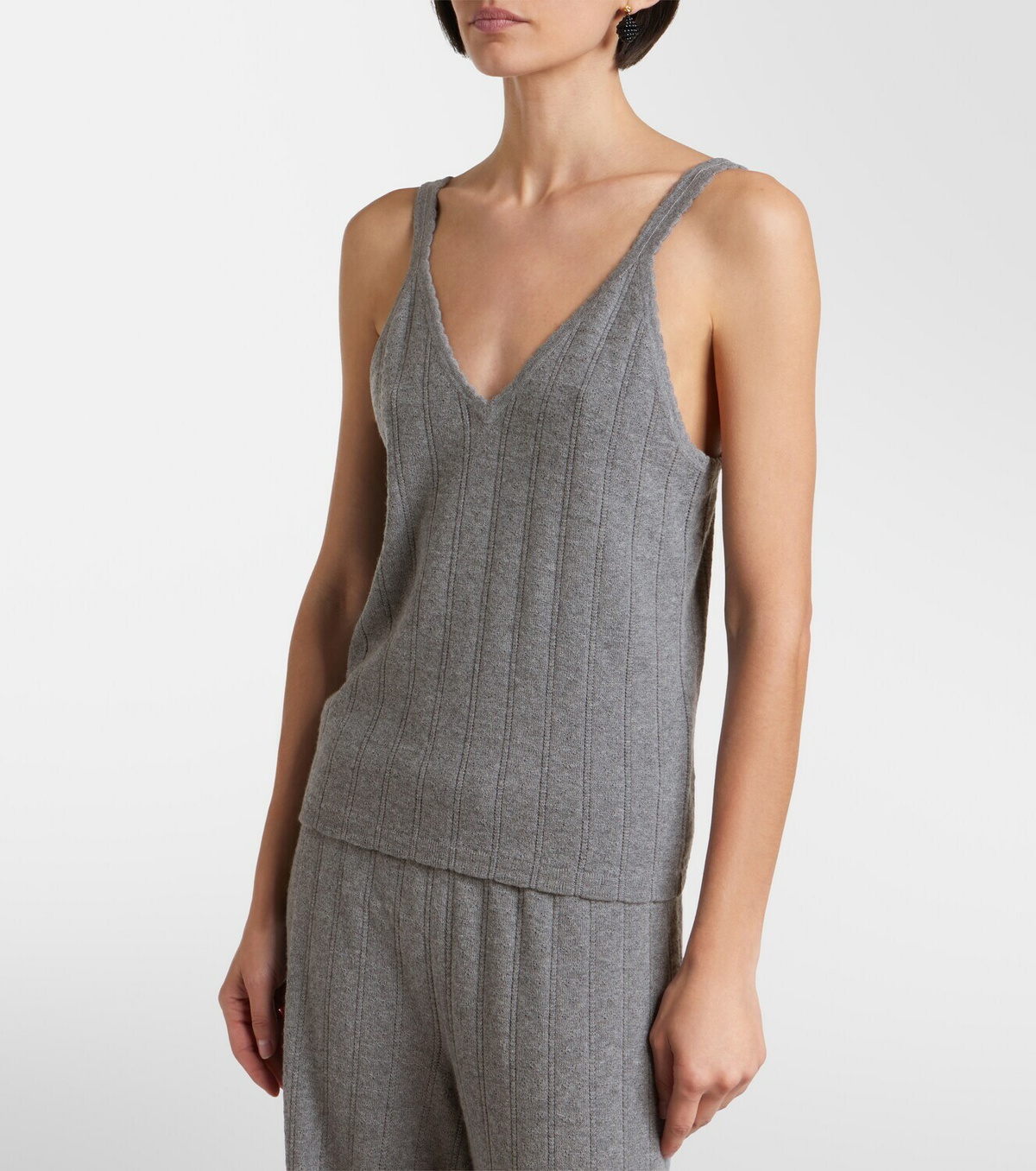 Lisa Yang Suni cotton and cashmere tank top