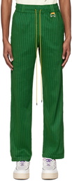 Rhude Green Pinstripe Trousers