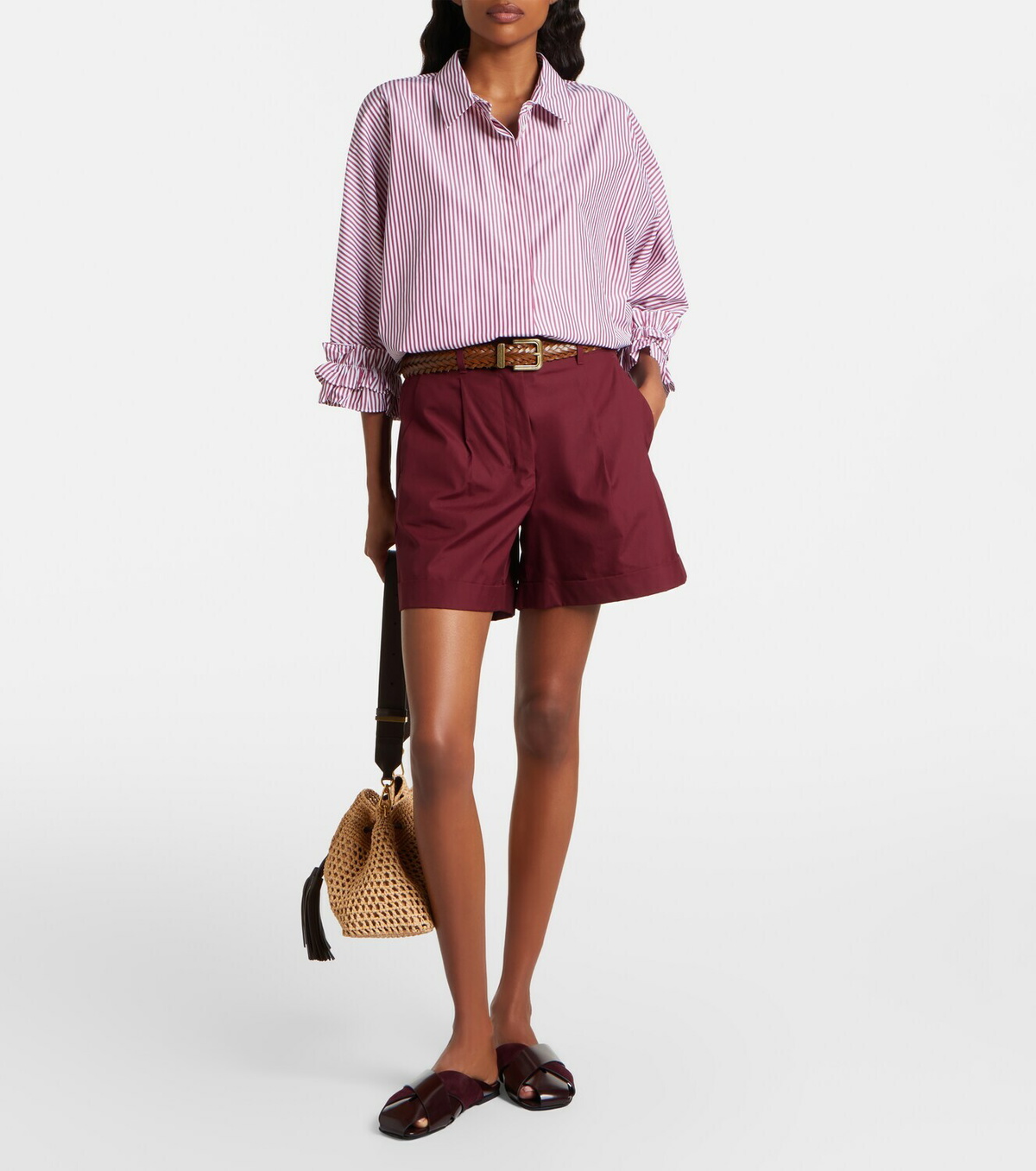 'S Max Mara Cotton poplin shorts