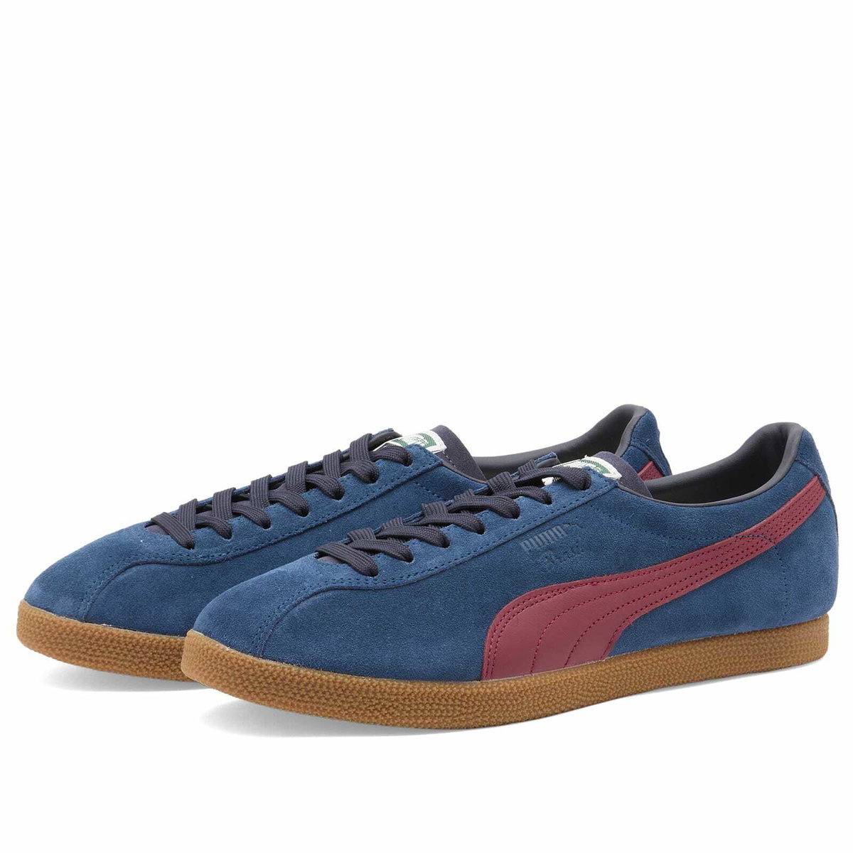 Puma Brasil Sneaker in Persian Blue/Team Regal Red