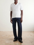 Rag & Bone - Conrad Cotton and Silk-Blend Polo Shirt - White