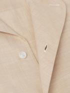 Brioni - Camp-Collar Cotton Shirt - Neutrals