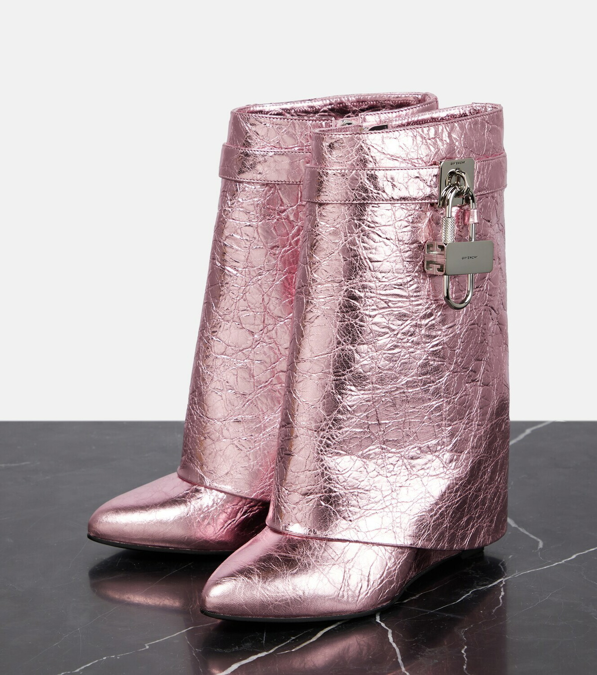 givenchy shark lock ankle boots