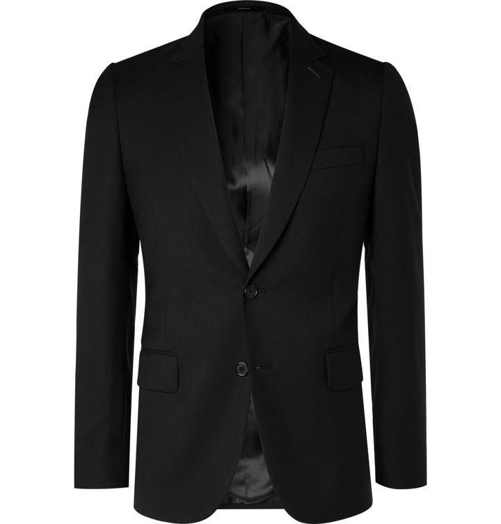 Photo: Paul Smith - Soho Slim-Fit Wool-Twill Suit Jacket - Black