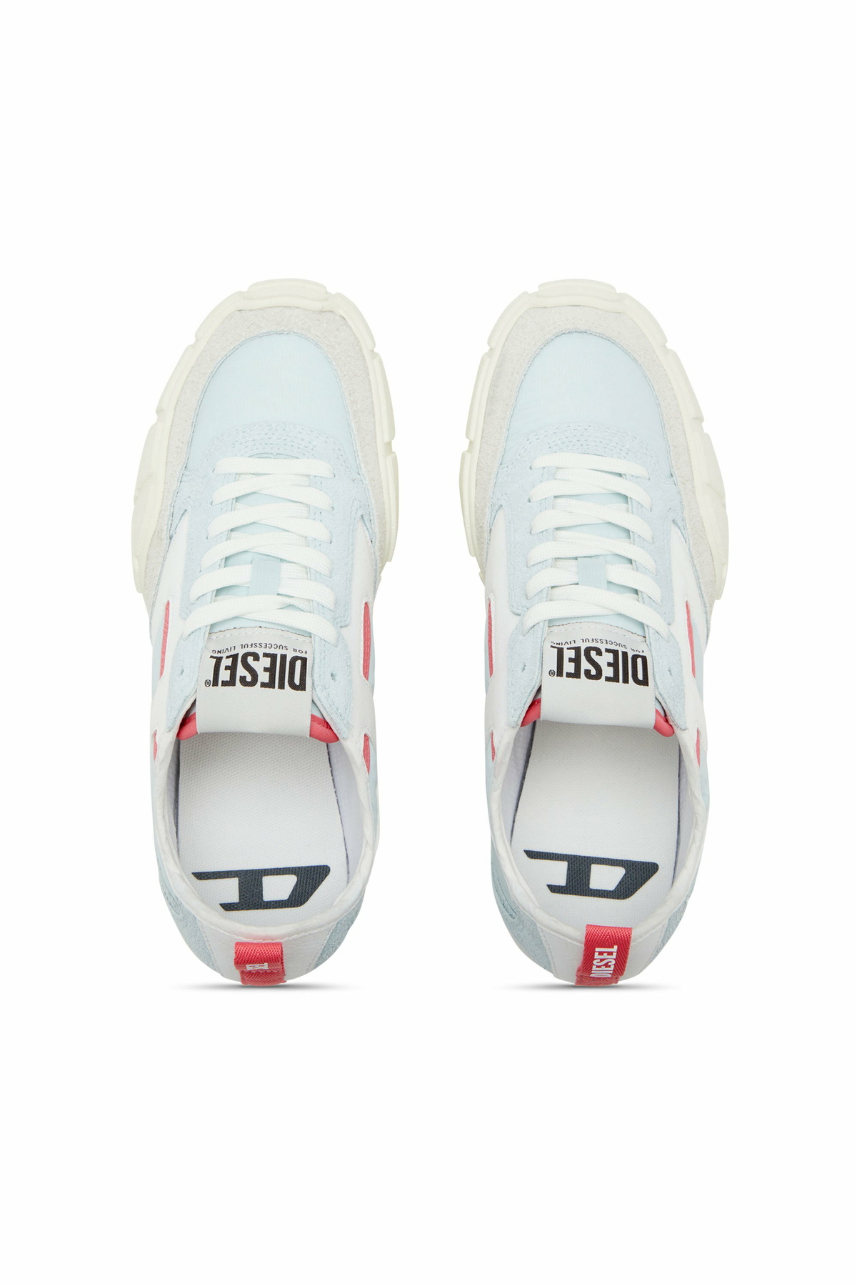 Diesel S-Pagodha-Sneakers in leather, suede and ripstop - Sneakers Womens in Blue