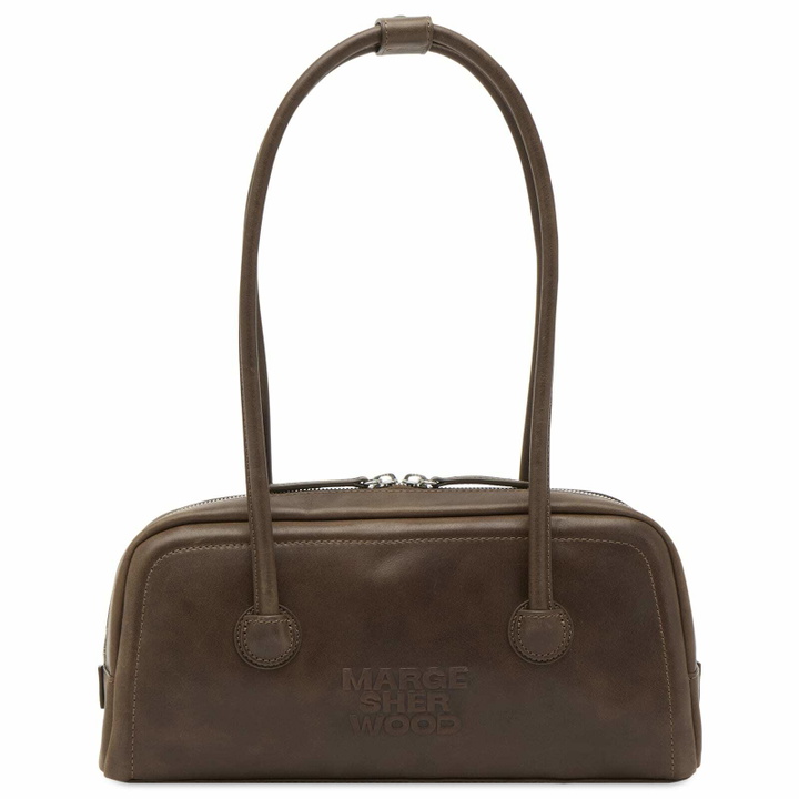 Photo: MARGESHERWOOD Women's Soft Boston EW Bag in Washed Brown Pull-Up 