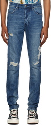 Ksubi Blue Chitch Token Krush Jeans