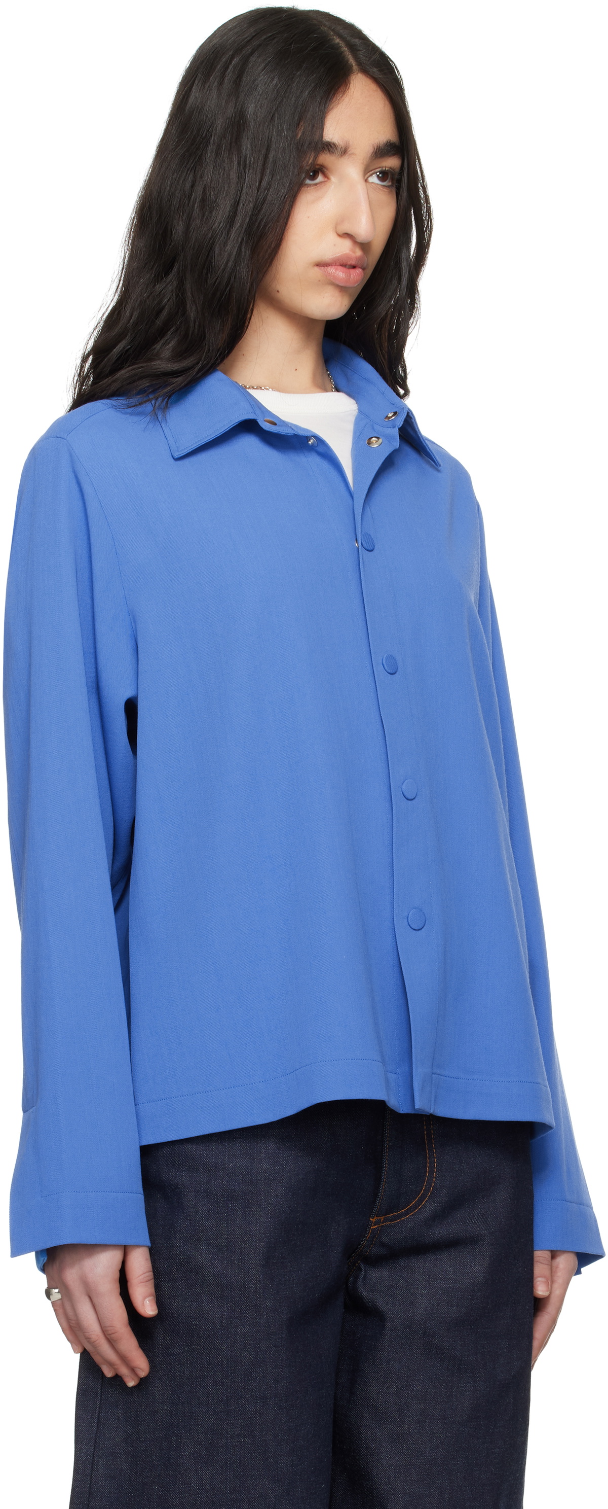 Meta Campania Collective Blue Alton Classic Boxy Shirt
