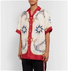 Gucci - Camp-Collar Printed Silk-Twill Shirt - Red