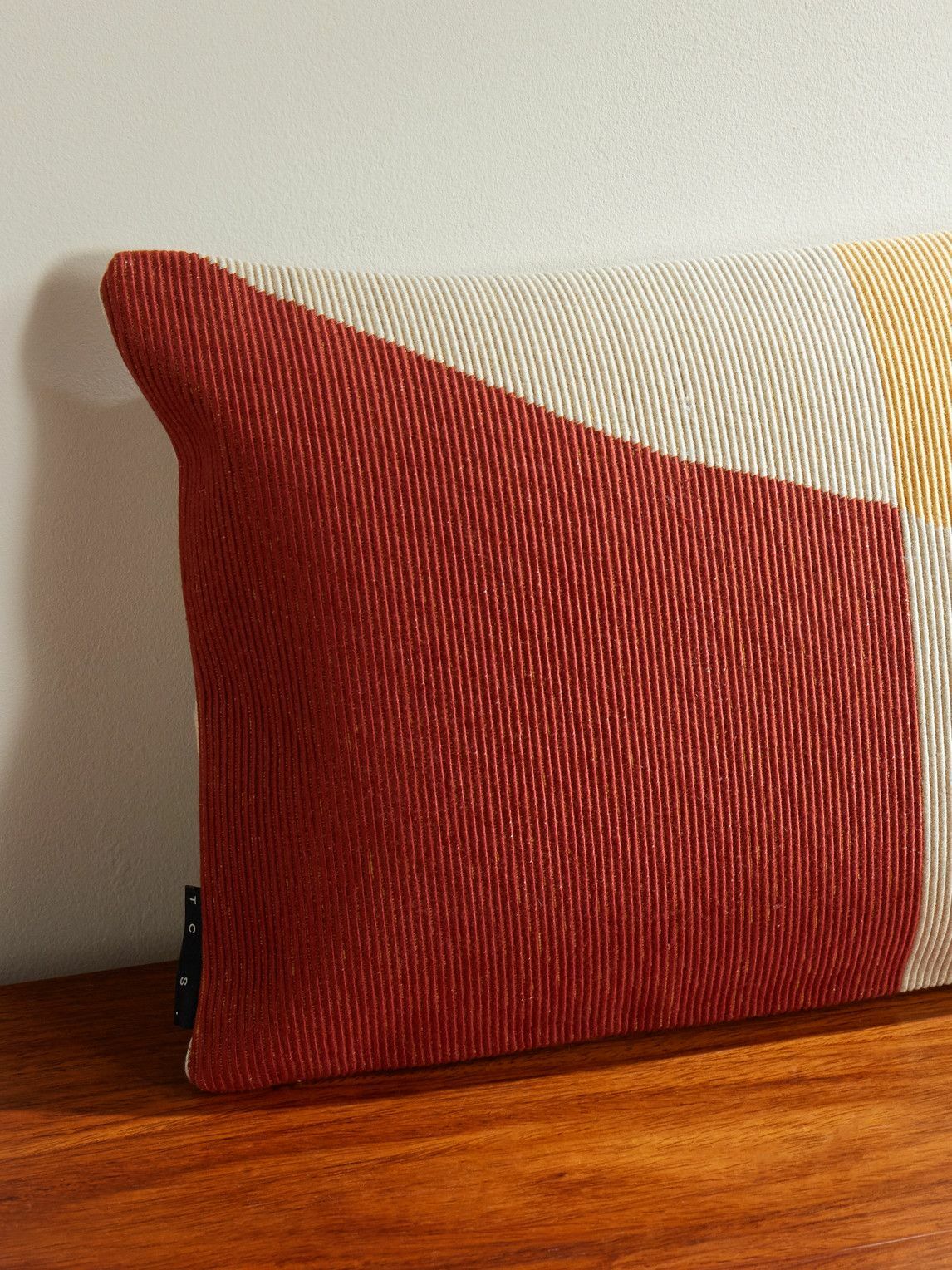 The Conran Shop - Rye Embroidered Cotton Cushion, 30 x 50cm