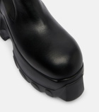 Rick Owens Beatle Mega Tractor leather Chelsea boots