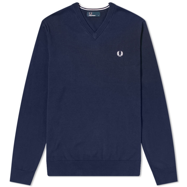 Photo: Fred Perry Authentic Classic V-Neck Knit