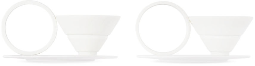 Photo: Editions Milano White Circle Coffee Cup & Saucer
