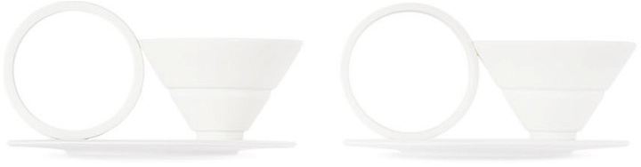 Photo: Editions Milano White Circle Coffee Cup & Saucer