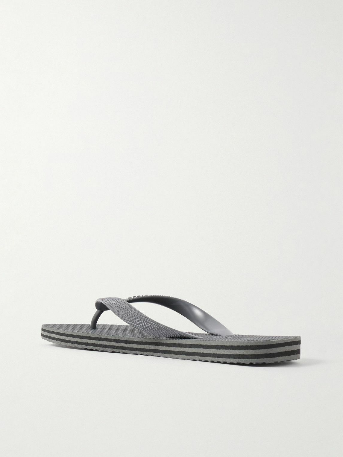 Frescobol Carioca - Fabio Logo-Embossed Rubber Flip Flops - Gray