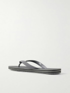 Frescobol Carioca - Fabio Logo-Embossed Rubber Flip Flops - Gray