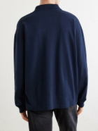 A.P.C. - Alexis Logo-Embroidered Cotton-Jersey Polo Shirt - Blue