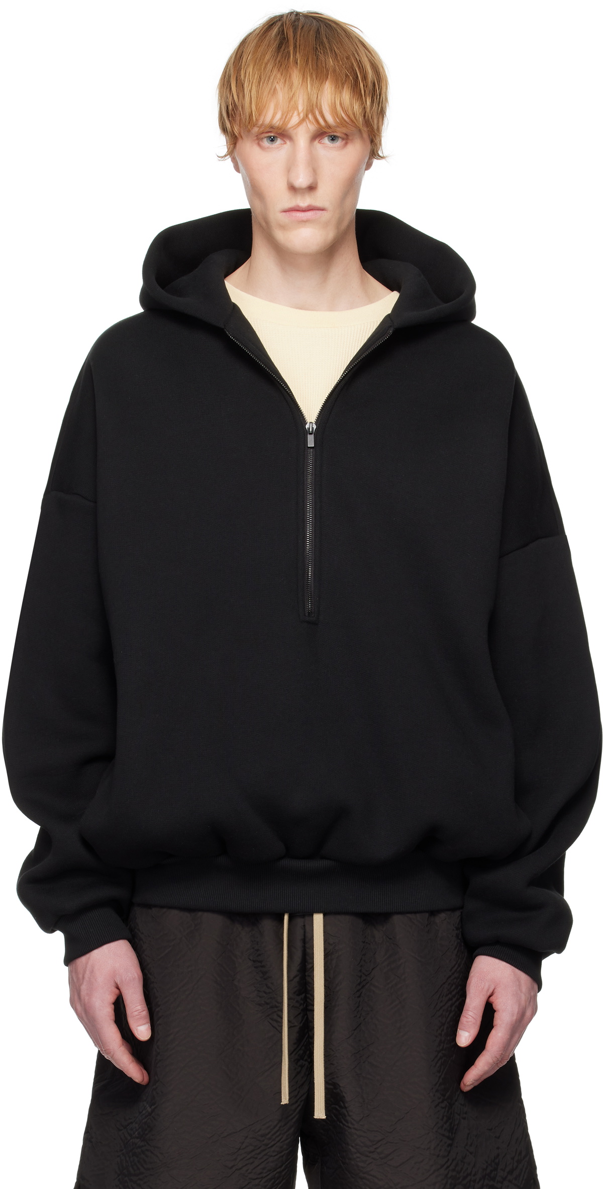 Fear of God Black Eternal Half Zip Hoodie Fear Of God